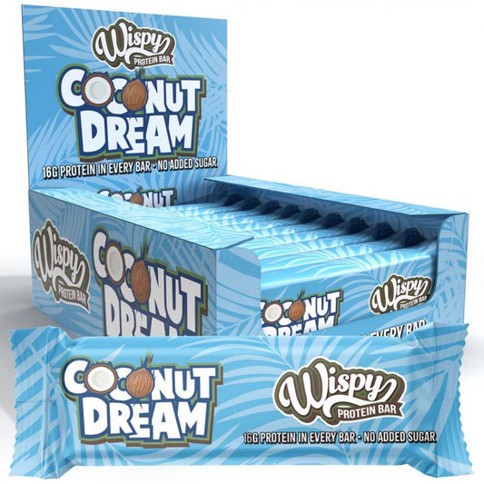 10 x Wispy Protein Bar Coconut dream (55g) - Wispy - hos Tommi Nutrition