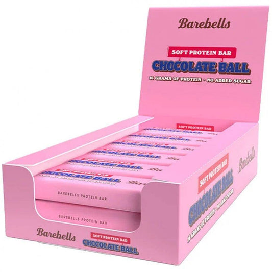 12 x Barebells Proteinbar 55 g Soft Chocolate Ball - Barebells - hos Tommi Nutrition