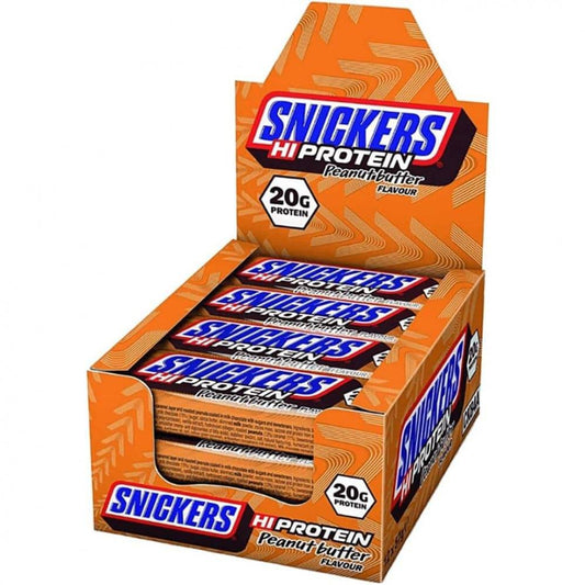12 x Snickers Protein Bar - Peanut Butter (57g) - Snickers - hos Tommi Nutrition