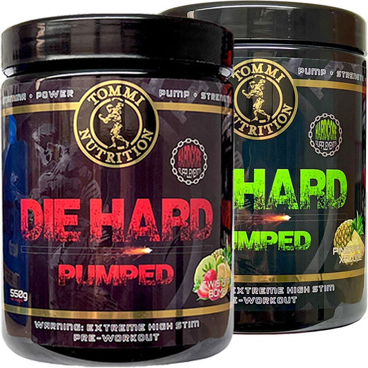 2 x Die Hard Pumped 550g - TN - Ny oppgradert formel - Tommi Nutrition - hos Tommi Nutrition
