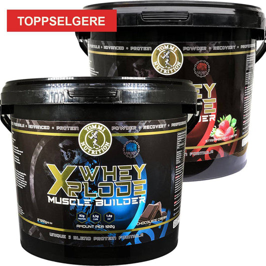 2 X Whey Xplode 2722g - Tommi Nutrition - hos Tommi Nutrition
