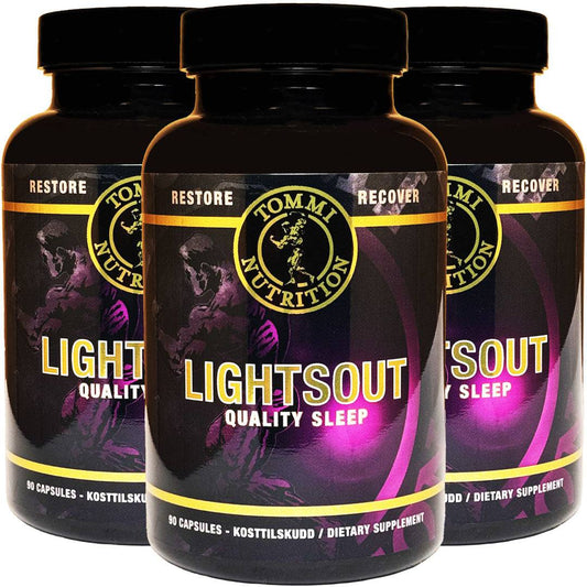 3 X LIGHTSOUT Quality Sleep 90 kapsler - TN - Tommi Nutrition - hos Tommi Nutrition