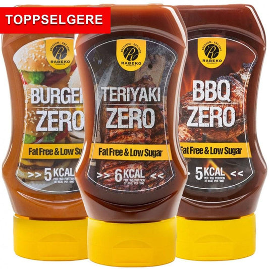 3 X Rabeko Zero Sauce 350ml - Rabeko - hos Tommi Nutrition
