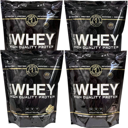 4 X 100% Whey High Quality Protein 1000g - Tommi Nutrition - hos Tommi Nutrition