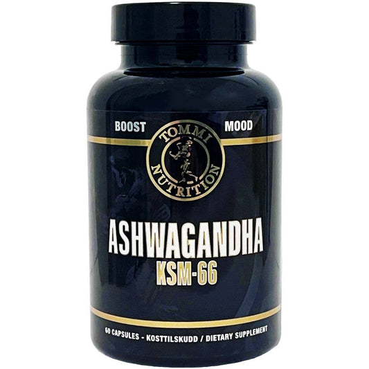 ASHWAGANDHA KSM - 66, 600MG - 60 KAPSLER - TN - Tommi Nutrition - hos Tommi Nutrition