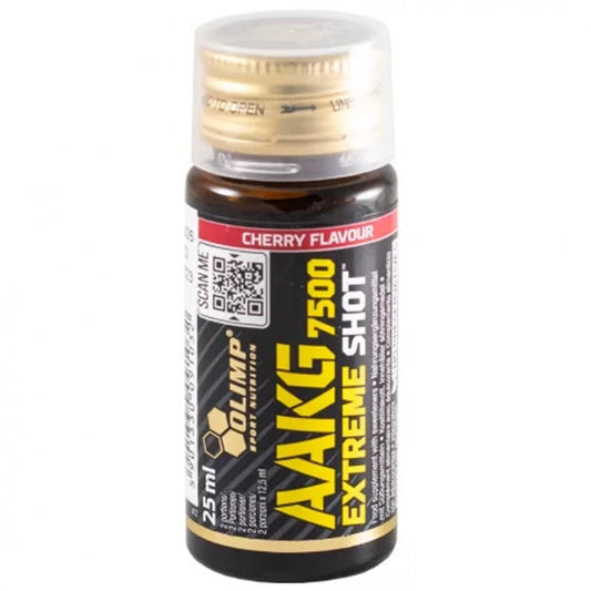 Olimp AAKG 7500 Extreme Shot 25ml GLASS, Cherry - Tommi Nutrition