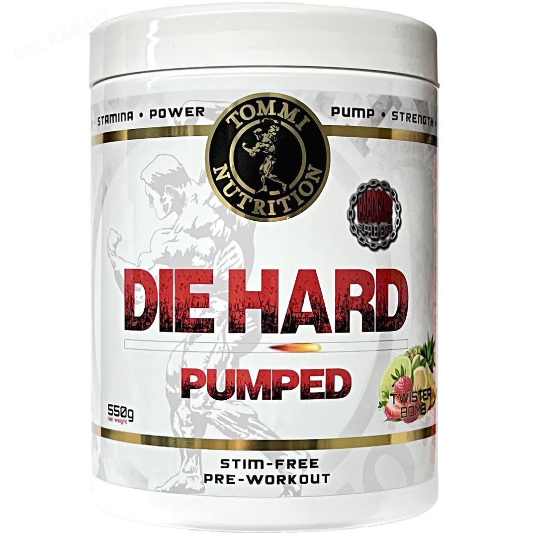Die Hard Pumped STIM FREE, 550G - TN - Tommi Nutrition - hos Tommi Nutrition