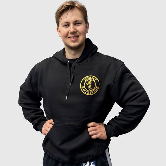 HOODIE BLACK/GOLD - TN - Tommi Nutrition - hos Tommi Nutrition