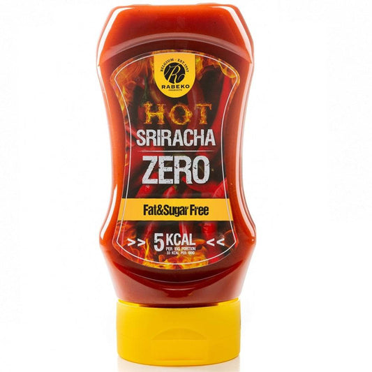 Hot Sriracha Zero Sauce 350ml, Rabeko - Tommi Nutrition
