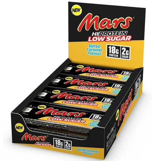 12 x Mars Hi Protein Low Sugar (55g) - Salted Caramel - Tommi Nutrition
