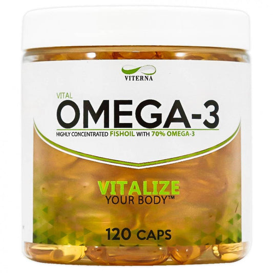 Viterna Omega 3 Høyt konsentrert (70%) 120 caps - Tommi Nutrition