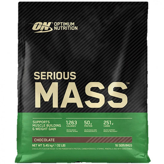 Optimum Nutrition Serious Mass 5,4kg Sjokolade - Optimum Nutrition - hos Tommi Nutrition