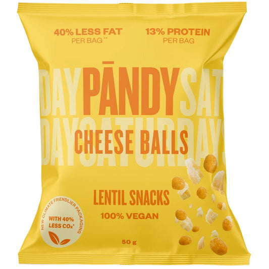 Pandy Lentil Snacks 50g Cheese Balls - Pandy - hos Tommi Nutrition