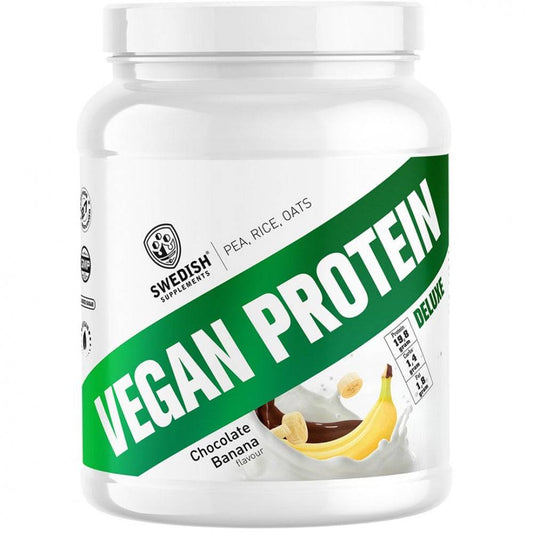 Vegan Protein Deluxe Chocolate Banana, 750g - Swedish Supplements - Tommi Nutrition