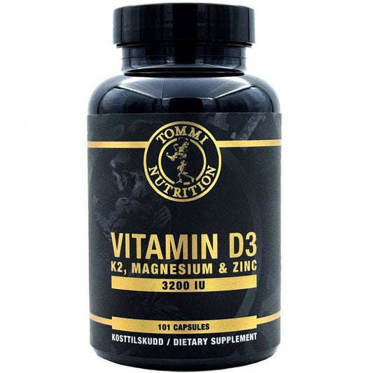 Vitamin D3 3200 - 101 kapsler - TN - Tommi Nutrition - hos Tommi Nutrition