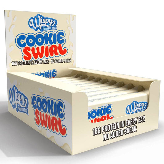 Wispy Protein Bar, 55g x 10stk, Cookie Swirl - Wispy - hos Tommi Nutrition