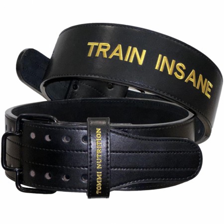Train Insane Powerlifting Belt - Tommi Nutrition