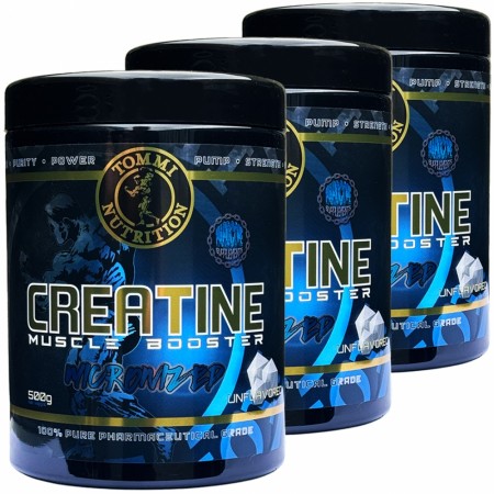 3 x Creatine Muscle Booster 500g - 100% Monohydrate