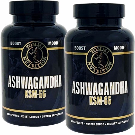 2 x ASHWAGANDHA KSM-66, 600MG - 60 KAPSLER