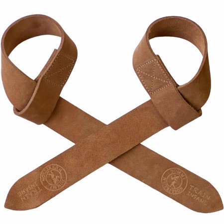 ADJUSTABLE LEATHER LIFTING STRAPS, BROWN STRONG, TOMMI NUTRITION