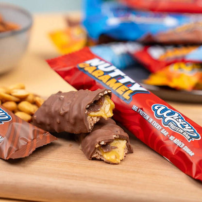 10 x Wispy Protein Bar, (55g), Nutty Caramel - Wispy - hos Tommi Nutrition