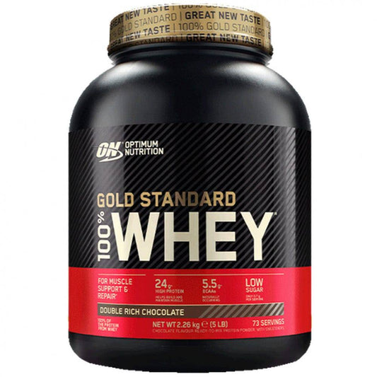 100% Whey Gold Standard 2,27kg - (Velg Smak) - Optimum Nutrition - hos Tommi Nutrition