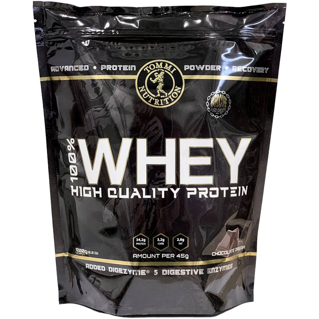100% WHEY HIGH QUALITY PROTEIN 1000G - TN - Tommi Nutrition - hos Tommi Nutrition