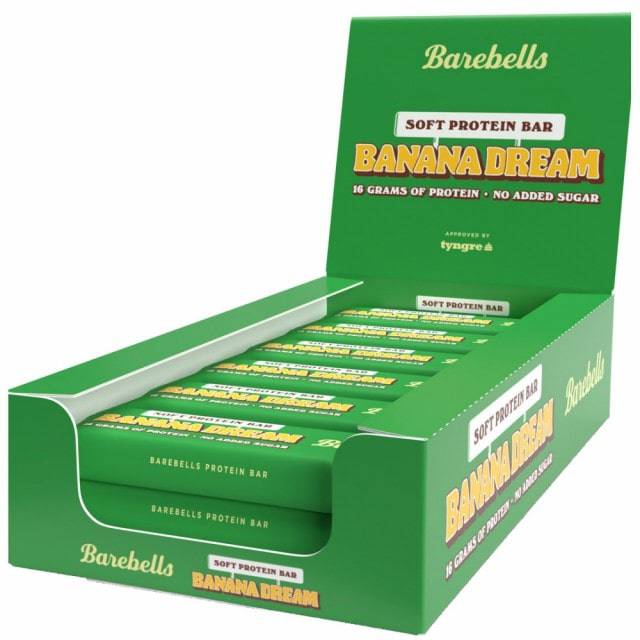 12 x Barebells Soft Protein Bar, Banana Dream (55g) - Barebells - hos Tommi Nutrition