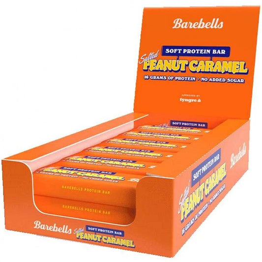 12 x Barebells - Soft Salted Peanut Caramel (55g) - Barebells - hos Tommi Nutrition