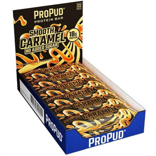 12 x PROPUD PROTEIN BAR - SMOOTH CARAMEL (55g) - ProPud - hos Tommi Nutrition
