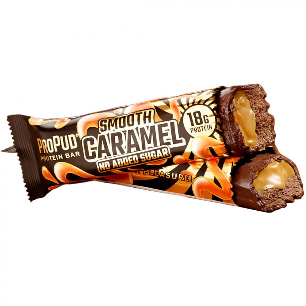 12 x PROPUD PROTEIN BAR - SMOOTH CARAMEL (55g) - ProPud - hos Tommi Nutrition