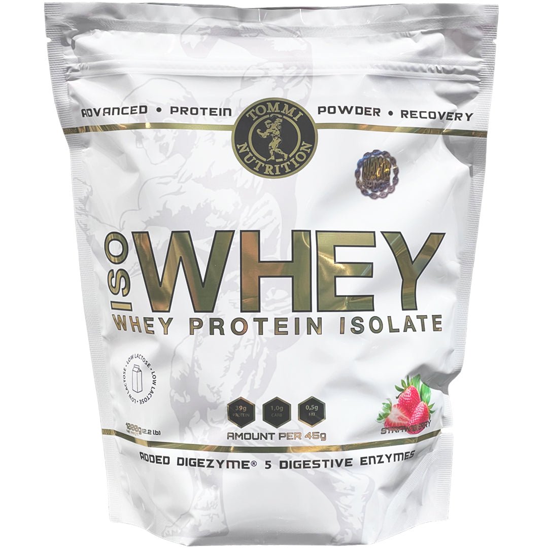 2 X ISO WHEY 1000G - 100% ISOLATE, TN - Tommi Nutrition - hos Tommi Nutrition