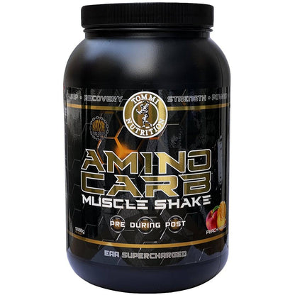 3 X Aminocarb Muscle Shake 1200g - TN - Tommi Nutrition - hos Tommi Nutrition
