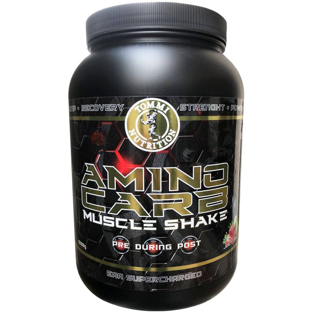 3 X Aminocarb Muscle Shake 1200g - TN - Tommi Nutrition - hos Tommi Nutrition