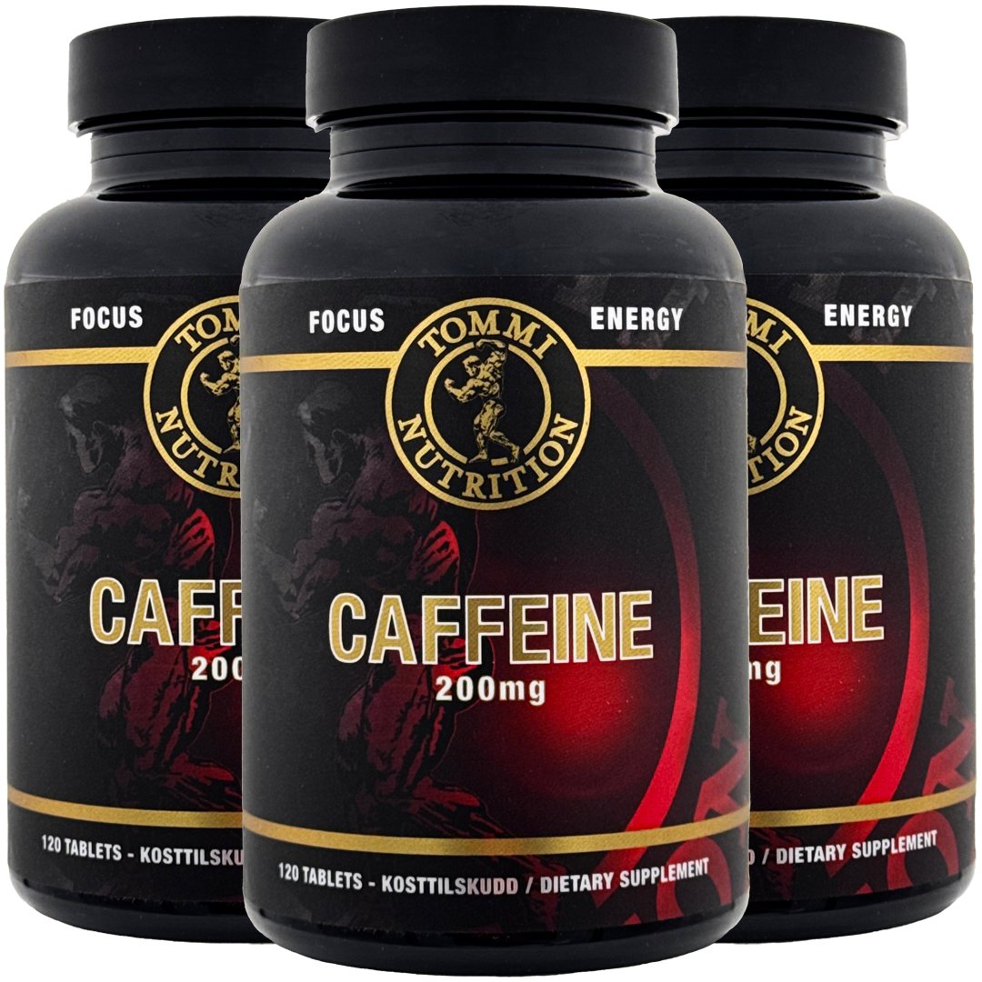 3 x Caffeine 200 mg 120 tabs, TN - Tommi Nutrition - hos Tommi Nutrition