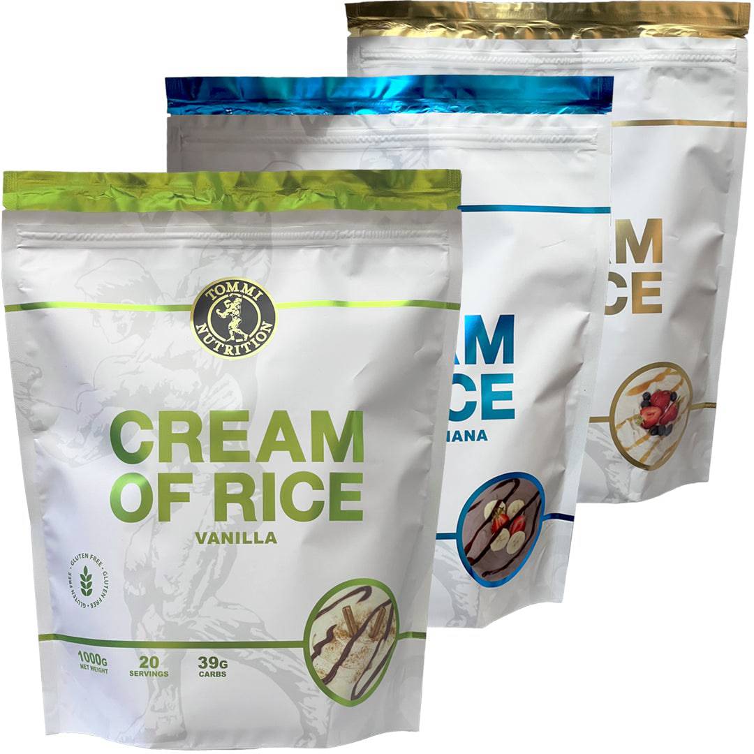 3 X CREAM OF RICE 1000g - TN - Tommi Nutrition - hos Tommi Nutrition