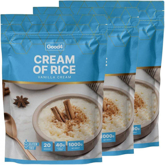 3 X Cream of Rice 1000g, Vanilla Cream, G4N - G4N - hos Tommi Nutrition