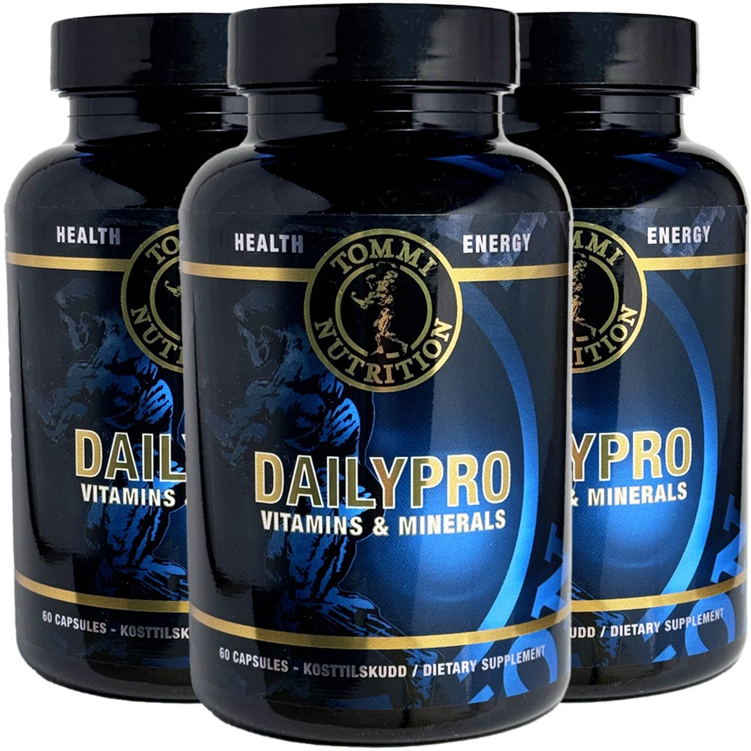 3 x Dailypro Vitaminer & Mineraler - 60 Kapsler, TN