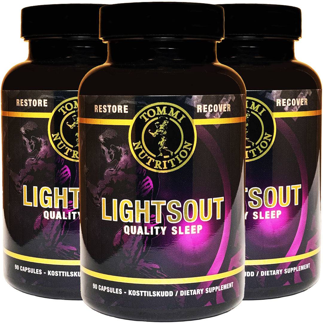 3 X LIGHTSOUT Quality Sleep 90 kapsler - TN - Tommi Nutrition - hos Tommi Nutrition