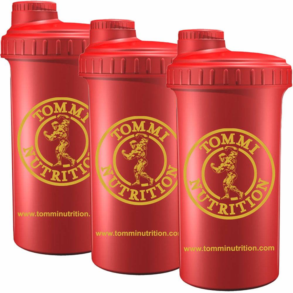 3 X Shaker 0.7L / 0.6L - Tommi Nutrition - (Velg Farger) - Tommi Nutrition - hos Tommi Nutrition
