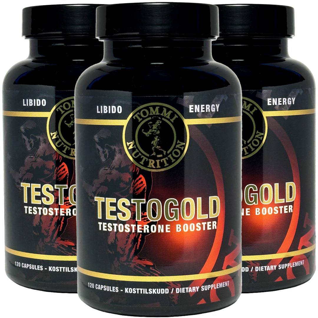 3 X Testogold - 120 kapsler - TN - Tommi Nutrition - hos Tommi Nutrition