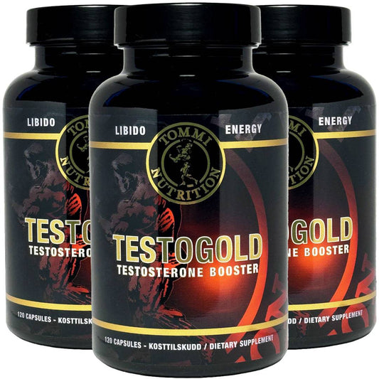 3 X Testogold - 120 kapsler - TN - Tommi Nutrition - hos Tommi Nutrition
