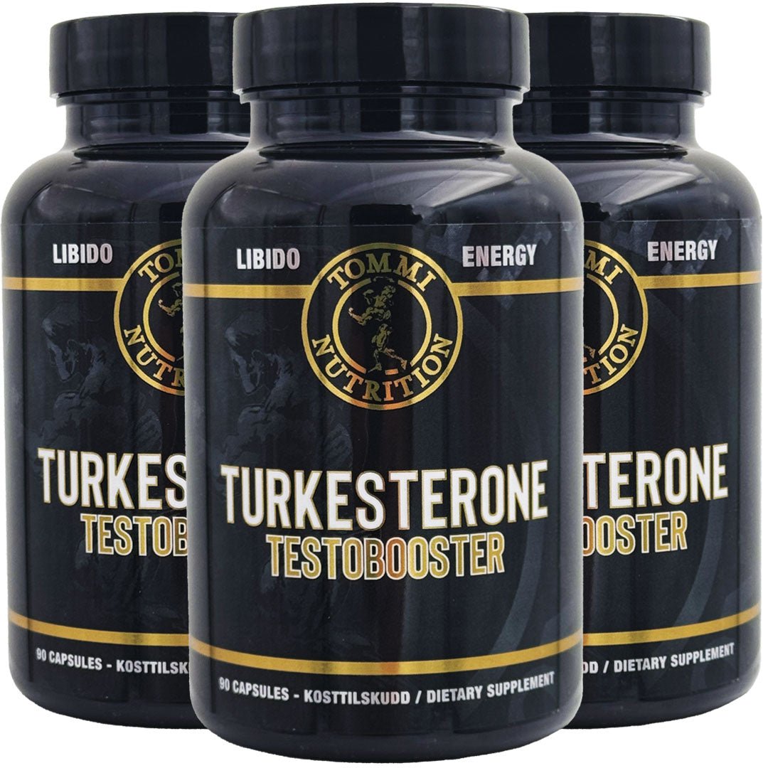 3 X TURKESTERONE TESTOBOOSTER - 90 KAPSLER - TN - Tommi Nutrition - hos Tommi Nutrition