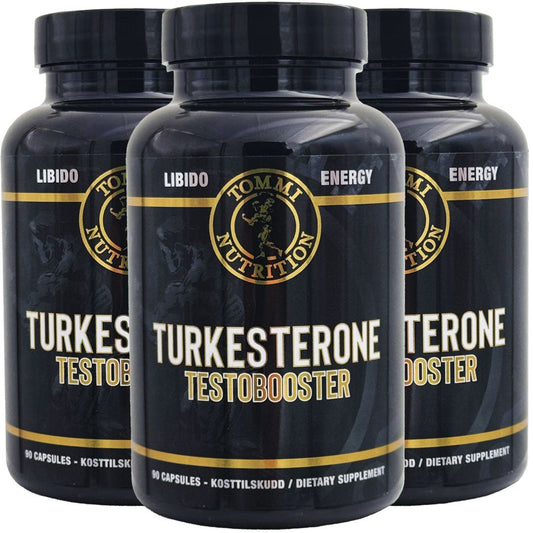 3 X TURKESTERONE TESTOBOOSTER - 90 KAPSLER - TN - Tommi Nutrition - hos Tommi Nutrition