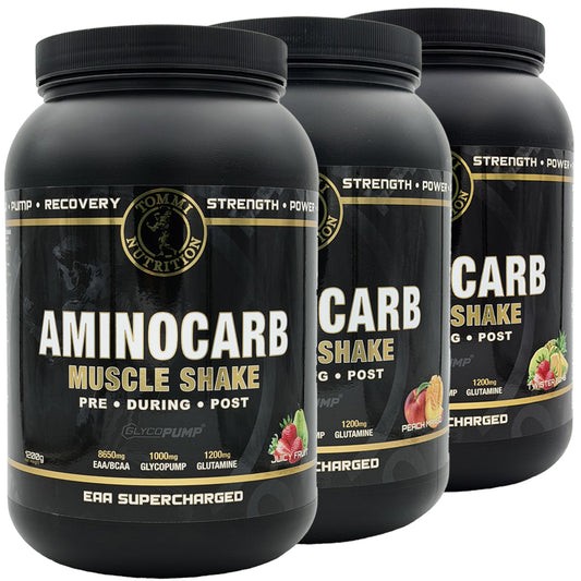 3 X Aminocarb Muscle Shake 1200g - TN