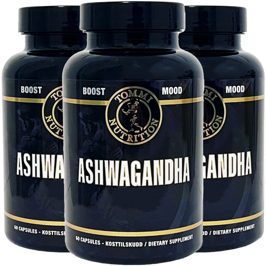 3 X ASHWAGANDHA EXTRACT 600MG - 60 KAPSLER - TN