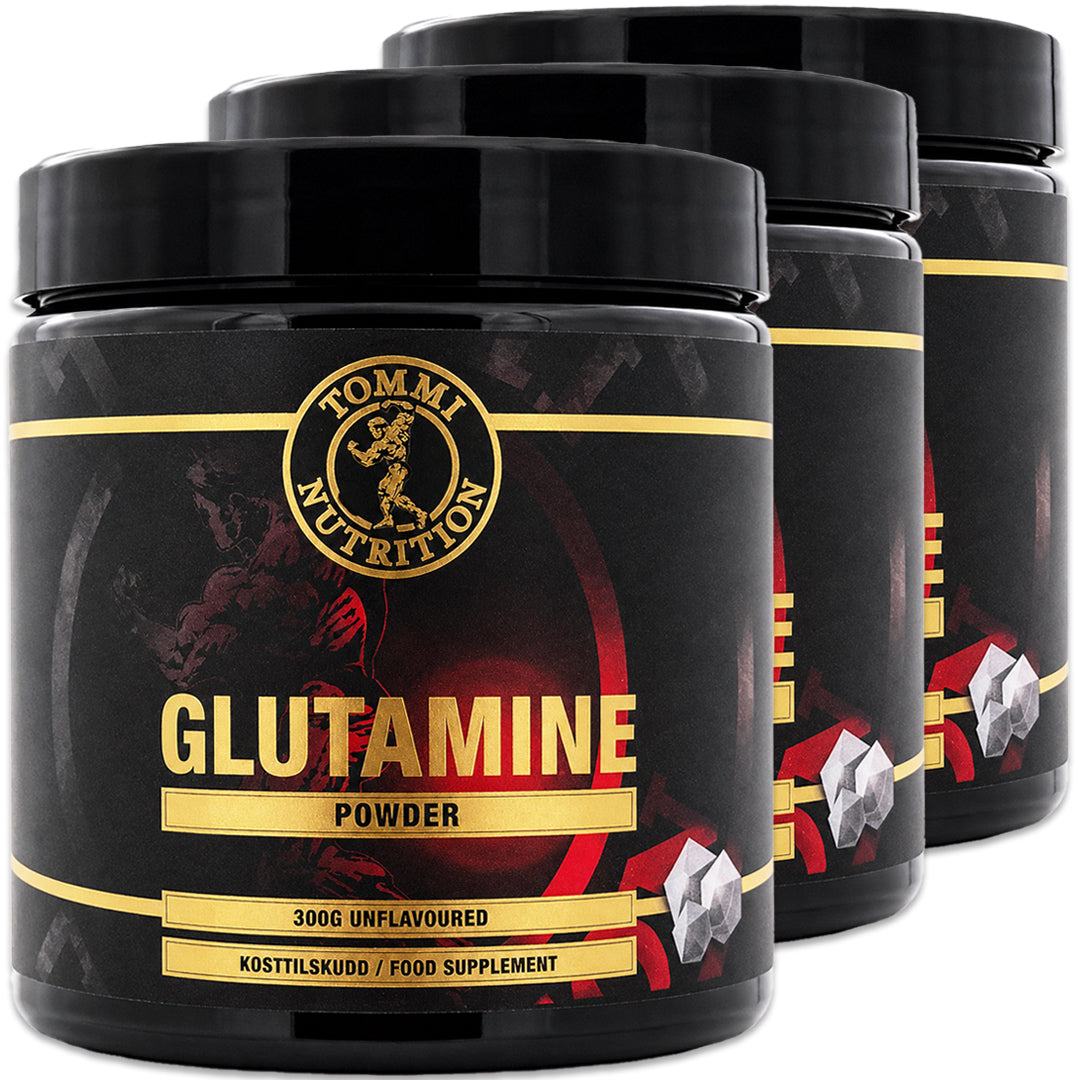 3 x GLUTAMINE 300G UNFLAVOURED – TN