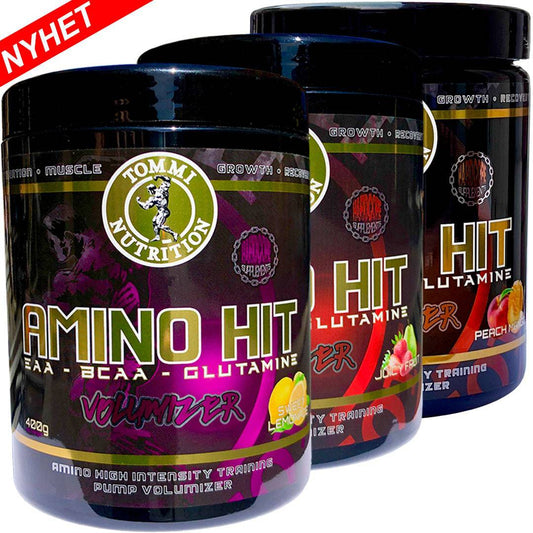 3 X Amino Hit Pump Volumizer 400g - Tommi Nutrition