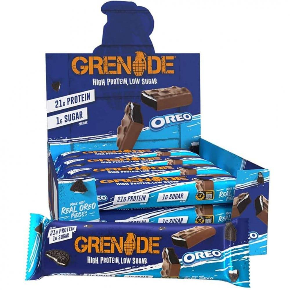 Grenade Protein Bar, 60g x 12, Oreo - Tommi Nutrition