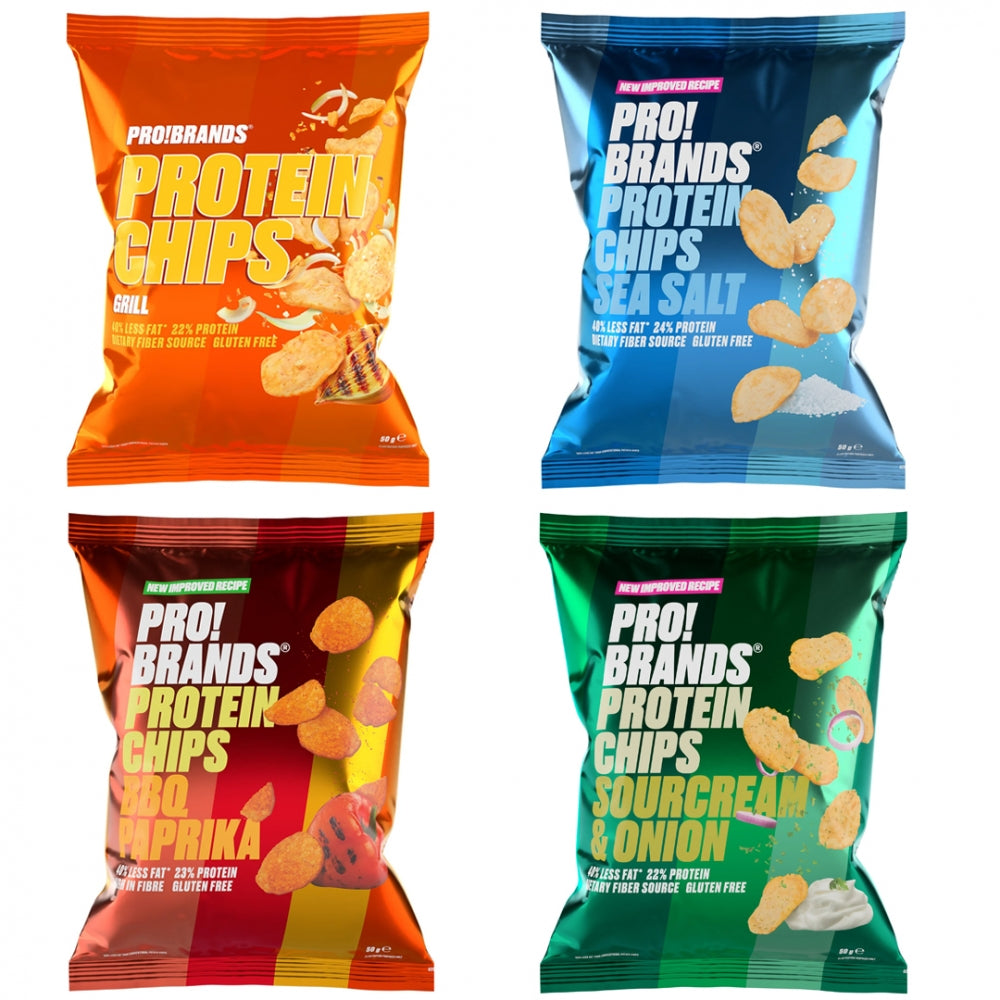 ProteinPro Chips 12x50g, Pro!Brands - Tommi Nutrition